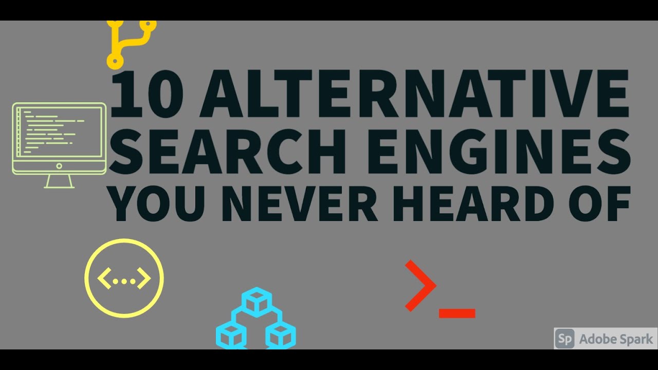 💥10 Alternative Search Engines you never even heard of💥