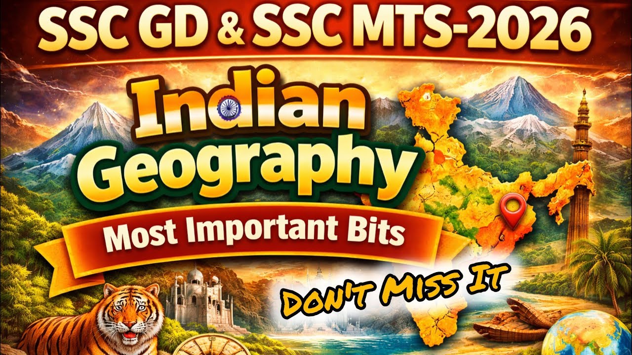 🔥 SSC GD & SSC MTS Geography PYQs🔥 | Statement Based Questions | Exam Oriented | English & Telugu