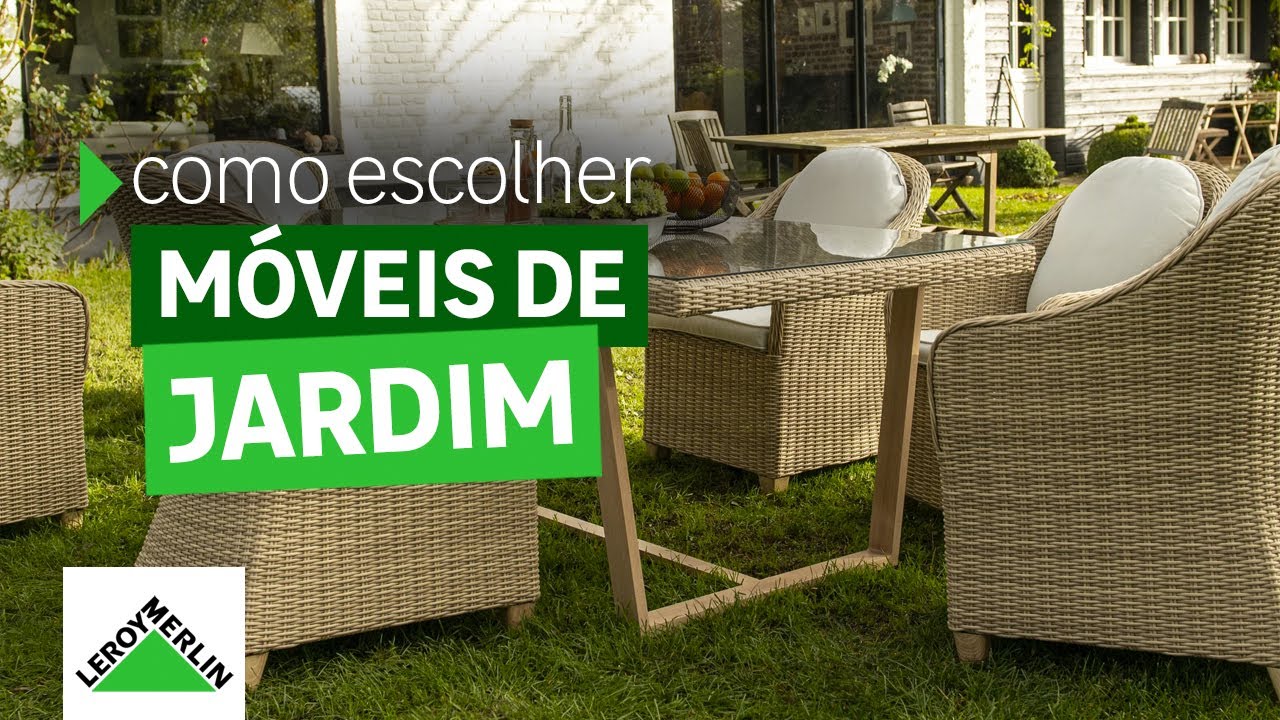 Como escolher móveis para jardim? Veja modelos que podem molhar! | LEROY MERLIN