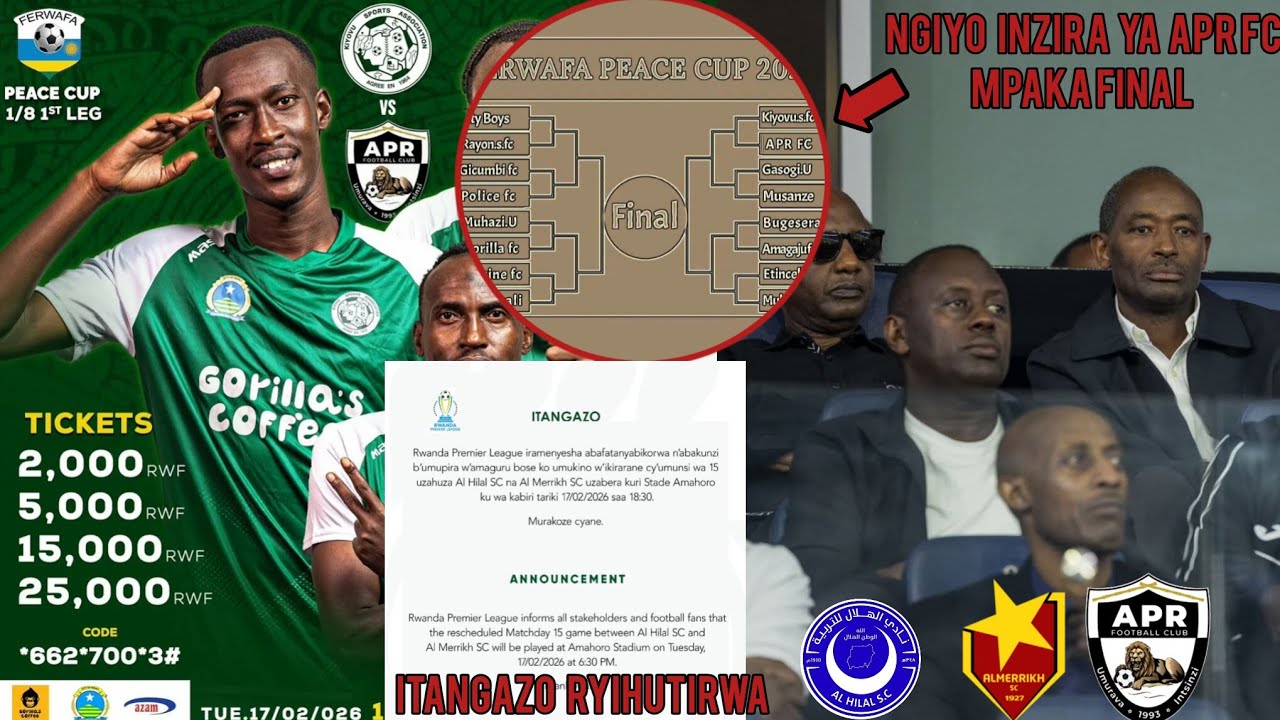 APR FC🆕Breaking news Itangazo Ryihutirwa🔥APR FC AL HILAL KIYOVU☑️ Amatike Ya Peace cup APR Yakaniye🔥