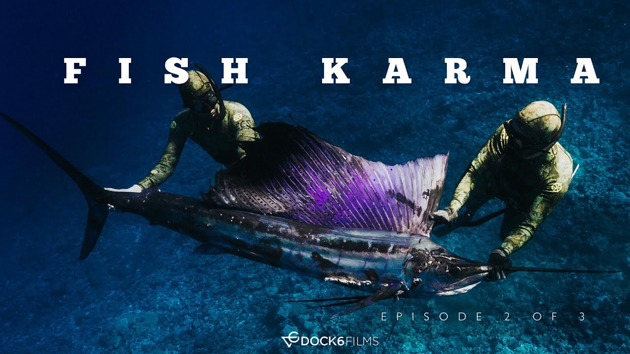 Spearfishing Remote Fiji - Fighting Sharks for Big Wahoo & Popping Giant Trevally! FISH KARMA EP.2