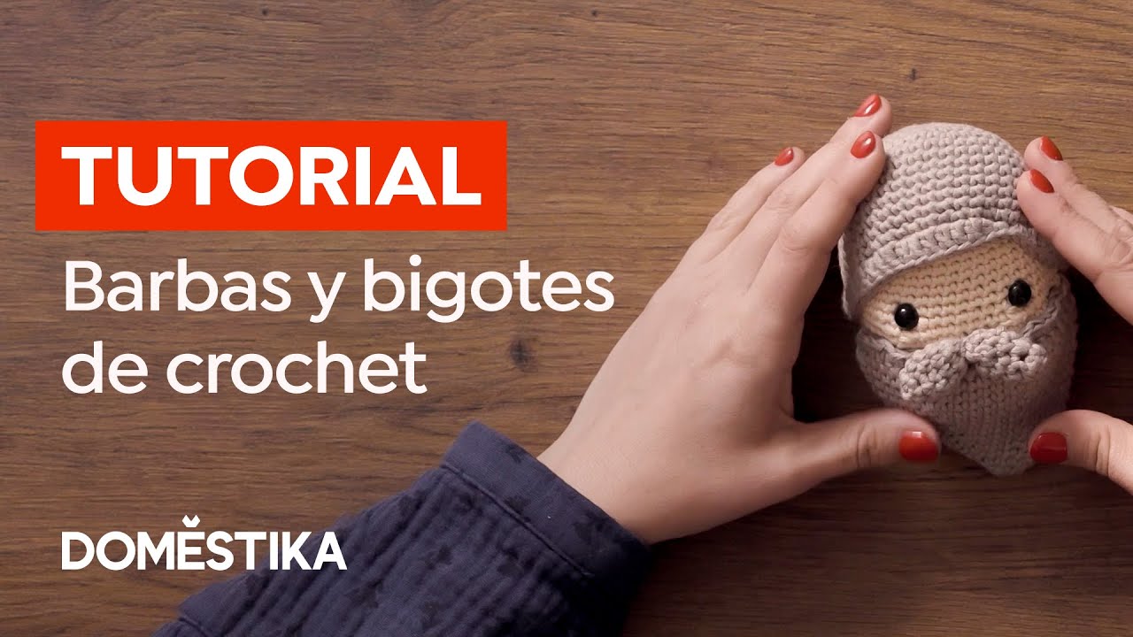 Tutorial CROCHET: cómo Tejer Barbas y Bigotes para AMIGURUMIS - Ameskeria | Domestika