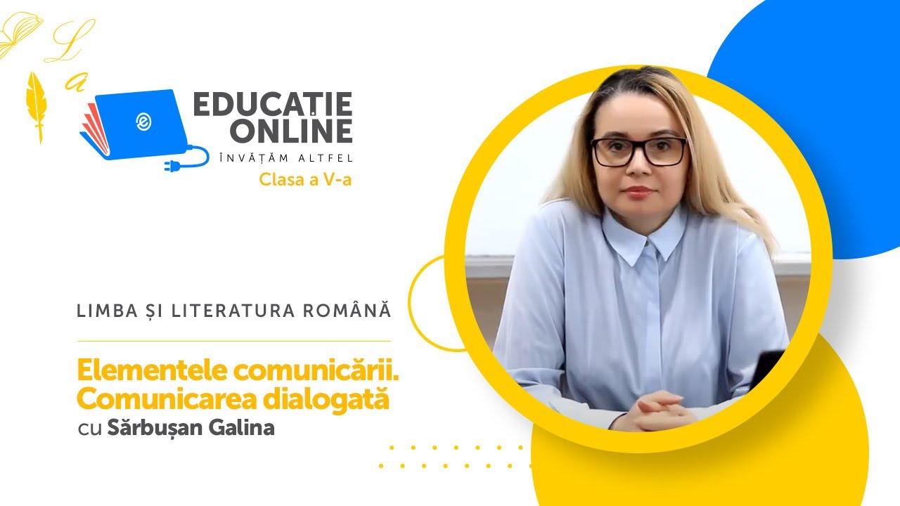 Limba și literatura română, clasa a V-a, Elementele comunicării. Comunicarea dialogată