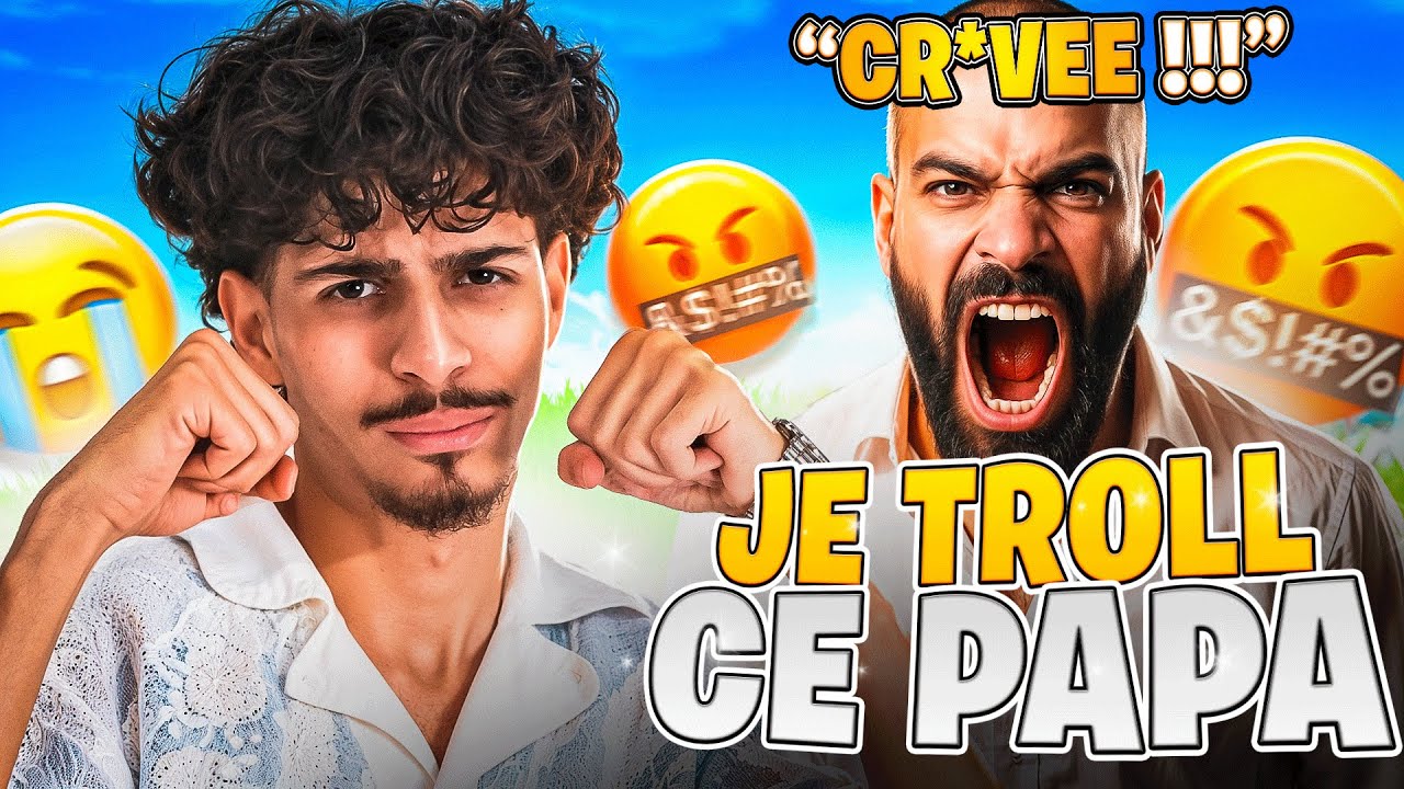😂 JE TROLL UN PAPA IL RAGE SUR FORTNITE 😡