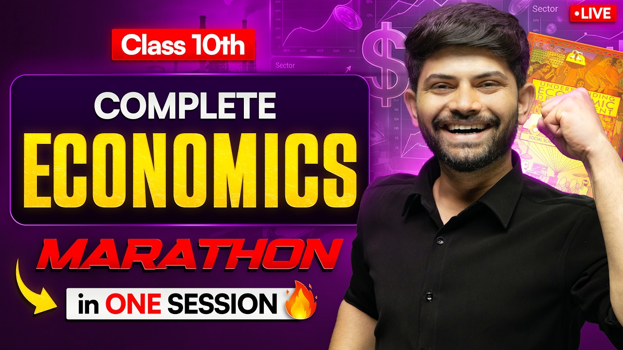 Class 10 SST - Complete Economics Revision 🔥 | Session 2026 | Digraj sir