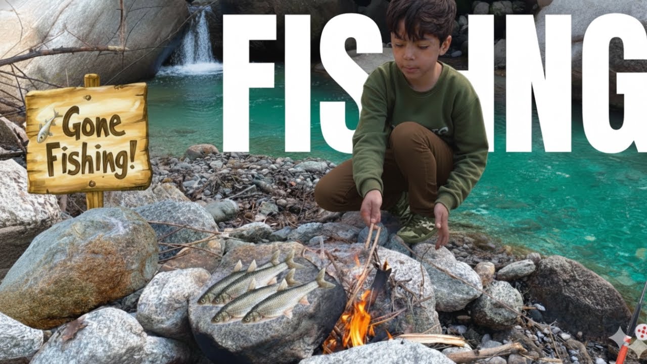 Caught Fish With My Own Hands | Forest Survival