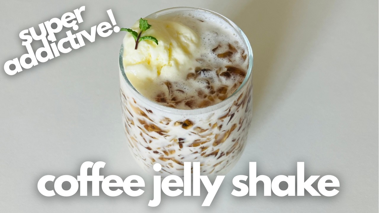 Viral Coffee Jelly Milkshake | Easy Recipe with Chewy Jelly Bits