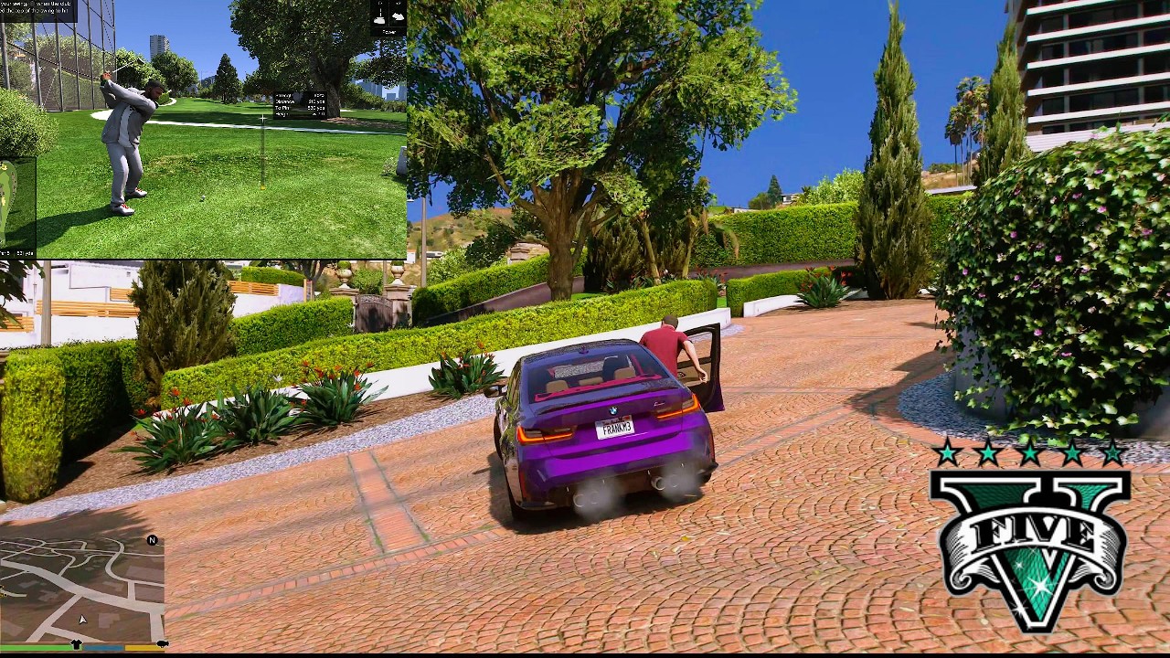 Franklin y Michel partido de  Golf