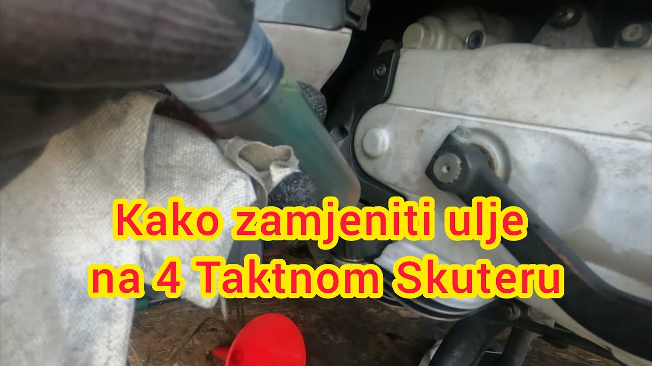 Zamjena Ulja na 4 taktnom Skuteru