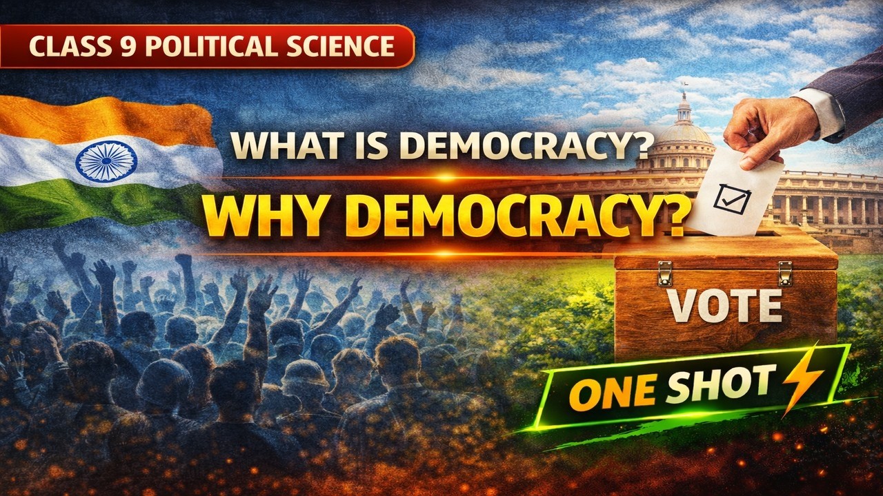CBSE Class 9 || Political Science || What is Democracy? Why Democracy? || Animation || in English