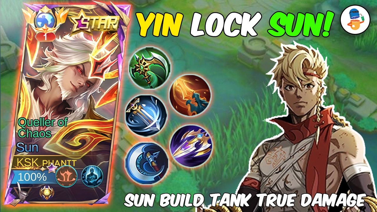 GLOBAL SUN VS YIN LOCK? MLBB BUILD FULL DAMAGE (MOBILE LEGENDS)