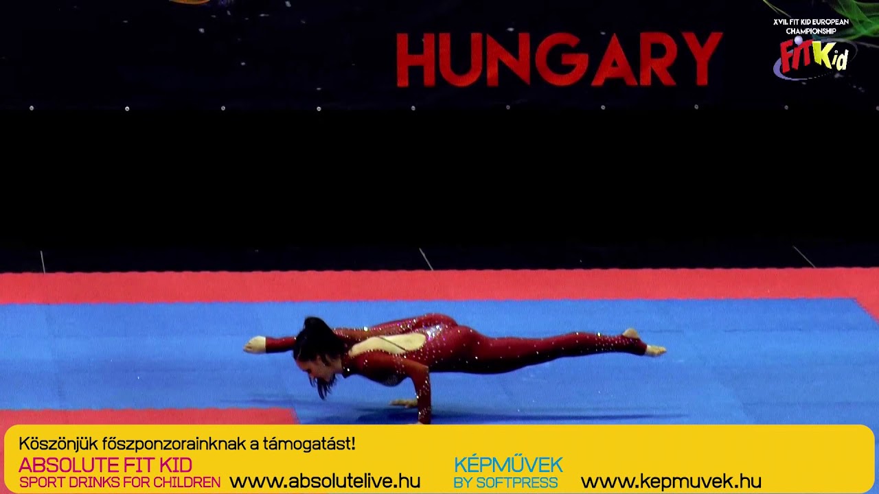 XVII. Fit Kid European Championships Individual finalist Elena Llamas Vega from Spain.