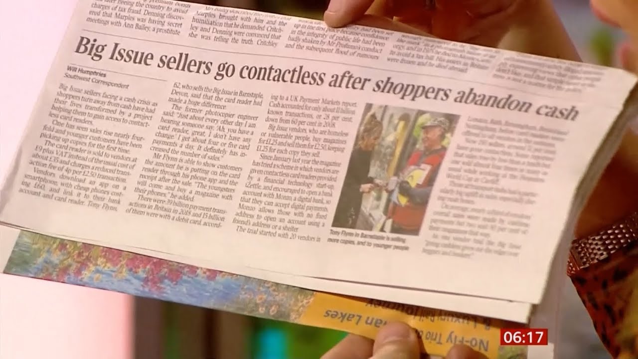 Contactless society estimated cash use 9% by 2028 (UK/(Global)) - BBC News - 27th January 2020