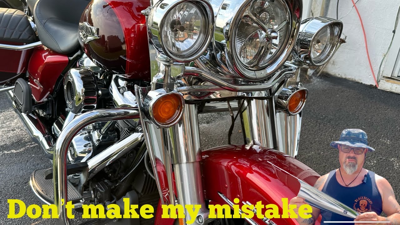 Removed HD Fork Wind Deflector/Fangs BIG MISTAKE | Wind Buffeting