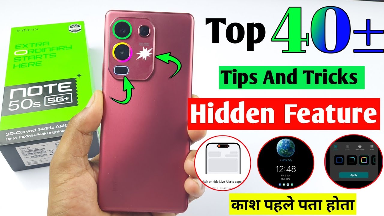 infinix note 50s 5g top 40+ hidden feature | infinix note 50s tips and tricks | amazing feature