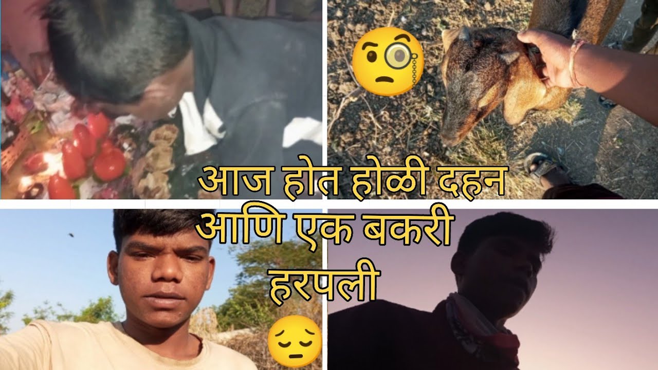 Aaj hot holi dahan || Ani ak bakri harapli 🧐😔  #comedy #funny # harovali # hot #holi #sarveshvlog 