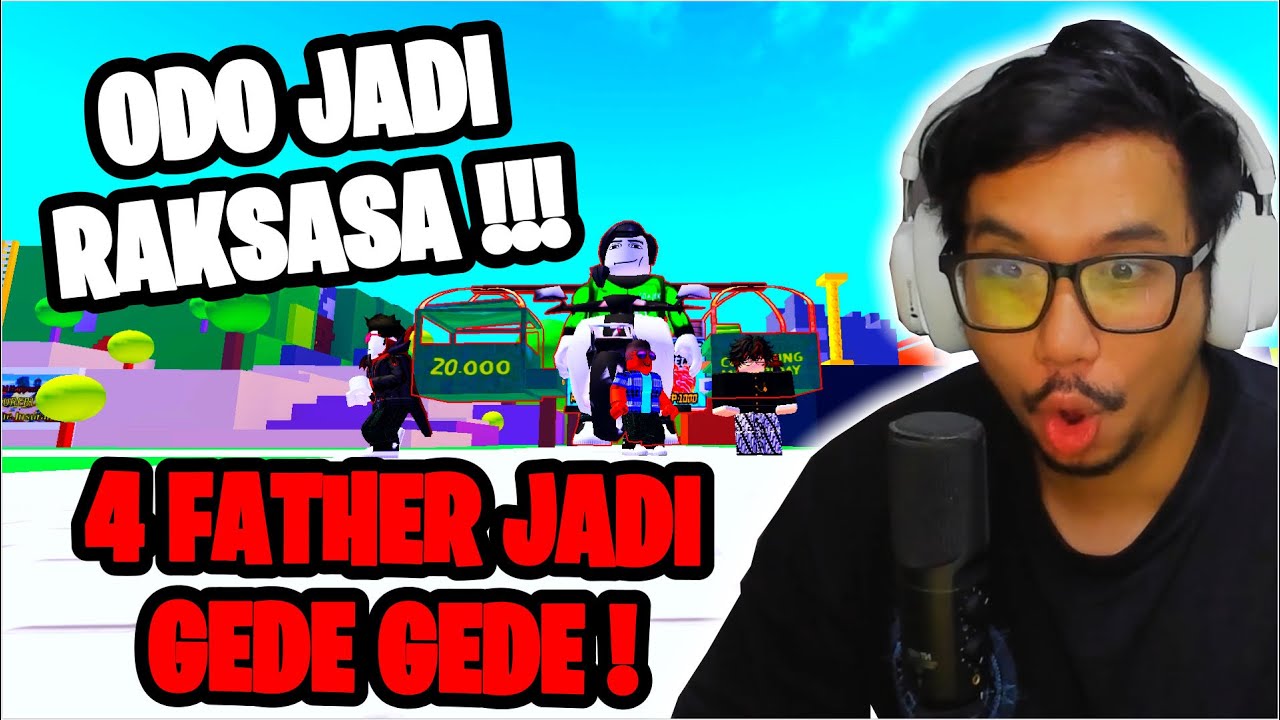 KETIKA 4 FATHER MENJADI RAKSASA DI ROBLOX KOCAK PARAH  !!