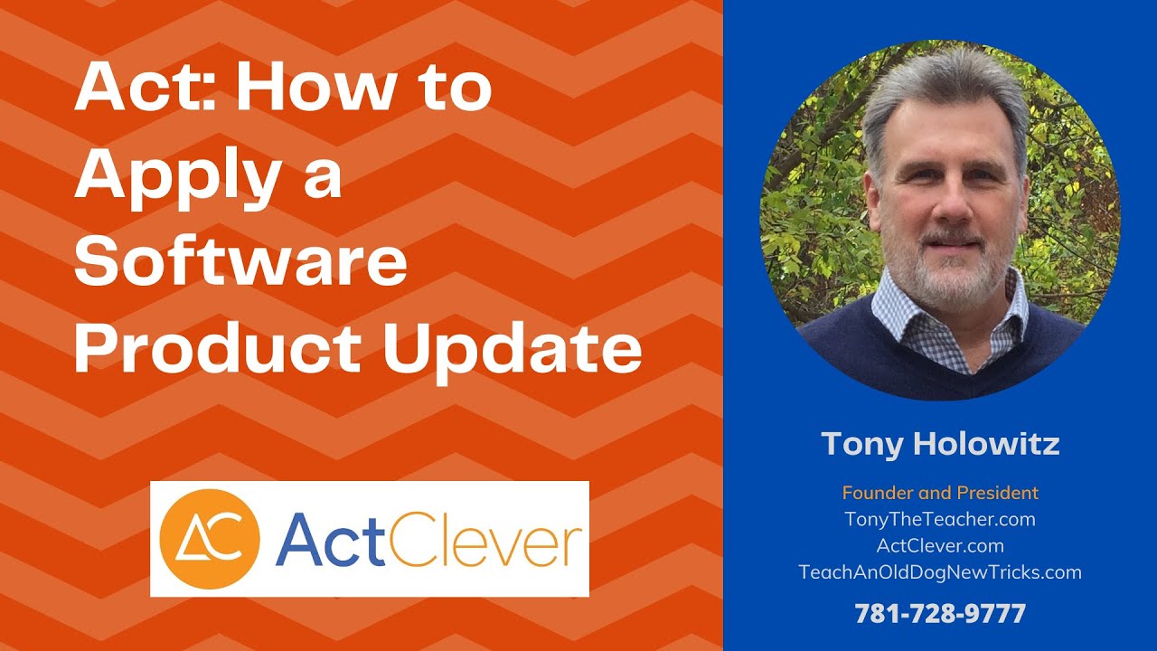 Act CRM Software: How to Apply a Software Product Update