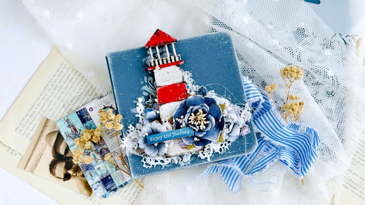 Marine Mini Album Tutorial | Step-by-Step | Full Process Video