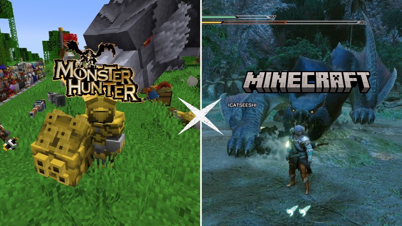 MONSTER HUNTER X MINECRAFT | Mod showcase