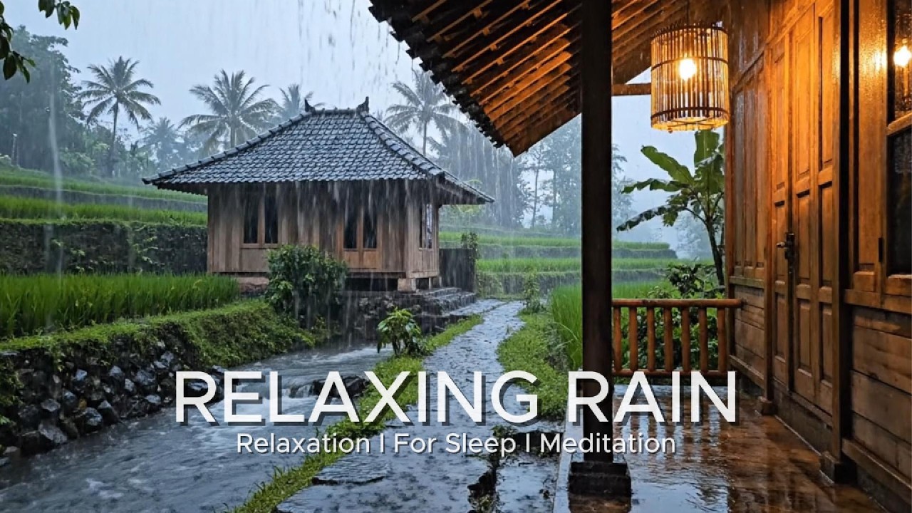 Stop Overthinking Tonight with Heavy Rain & Thunder Over the Car During a Storm