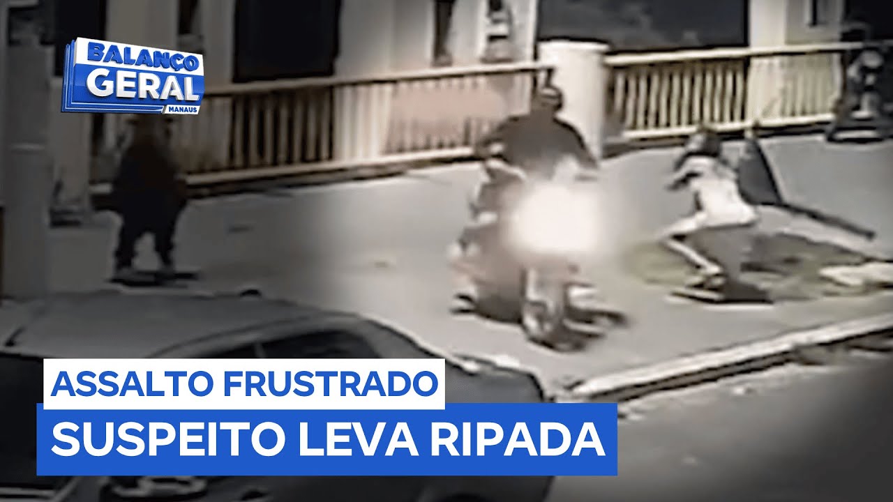 Suspeito de assalto leva ripada da vítima na orla de Itacoatiara (AM)