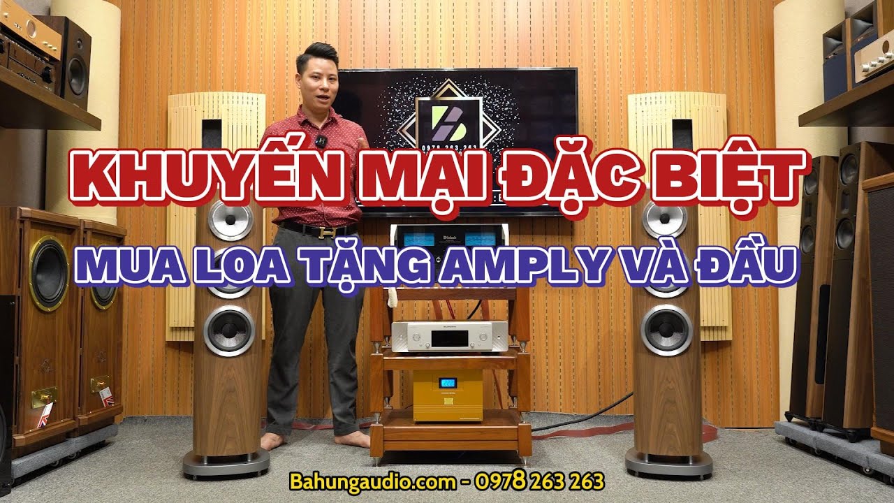KHUYẾN MẠI LỚN - Loa B&W 804 D4 - Amply Mcintosh MA9000 - Marantz SACD 30N