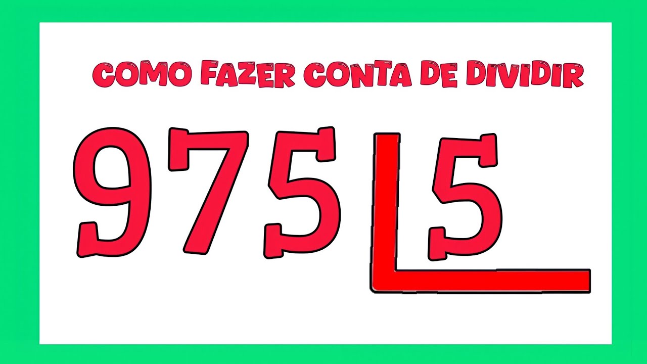 🌟 975 dividido por 5 🌟 975÷5 ✍🏽 Como aprender divisão