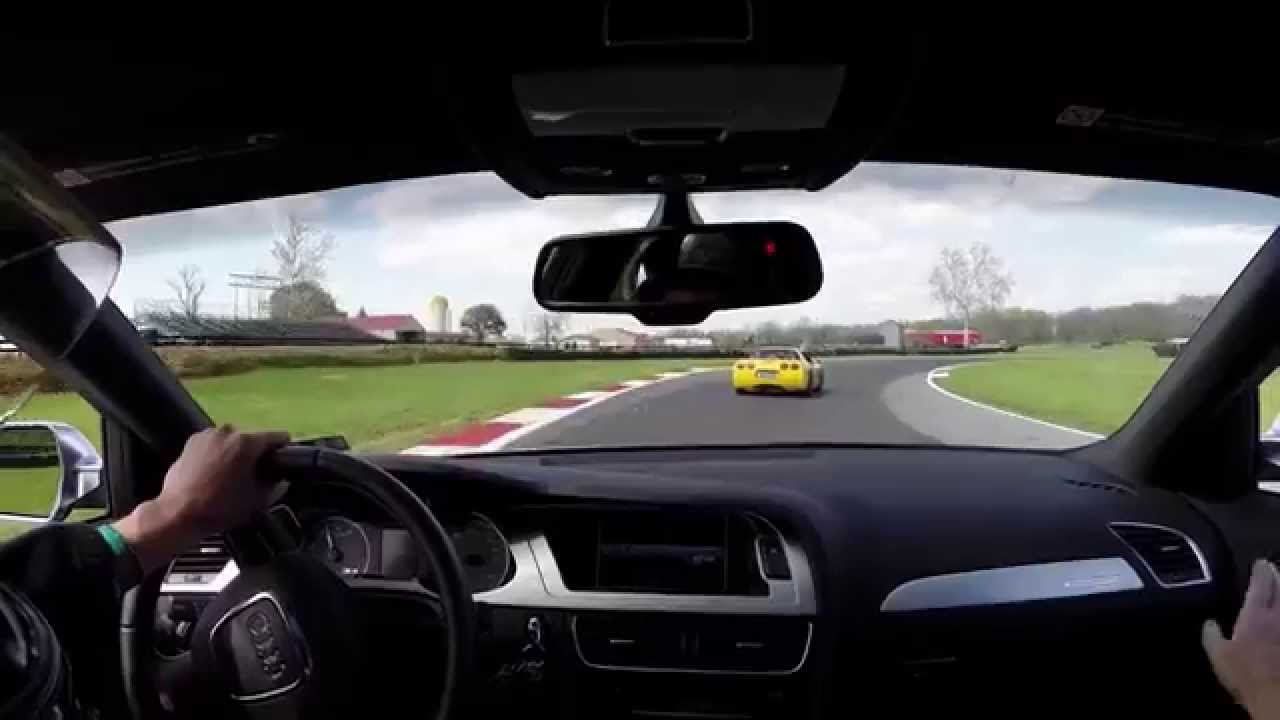 Summit Point FATT May 2, 2014 - B8 S4 chasing corvette