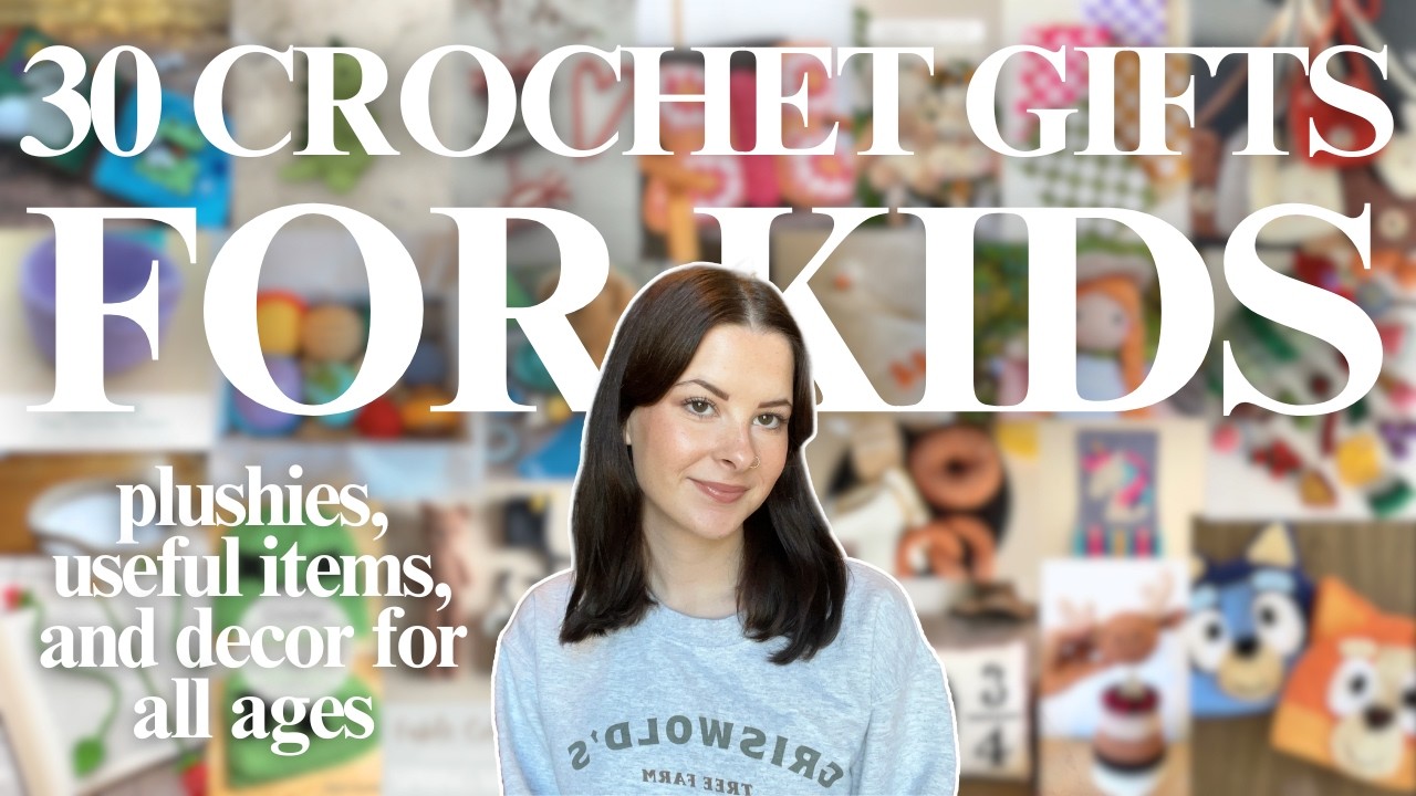 30 идей подарков для ДЕТЕЙ, связанных крючком 🎁 (мягкие игрушки, полезные вещи, декор и многое др...