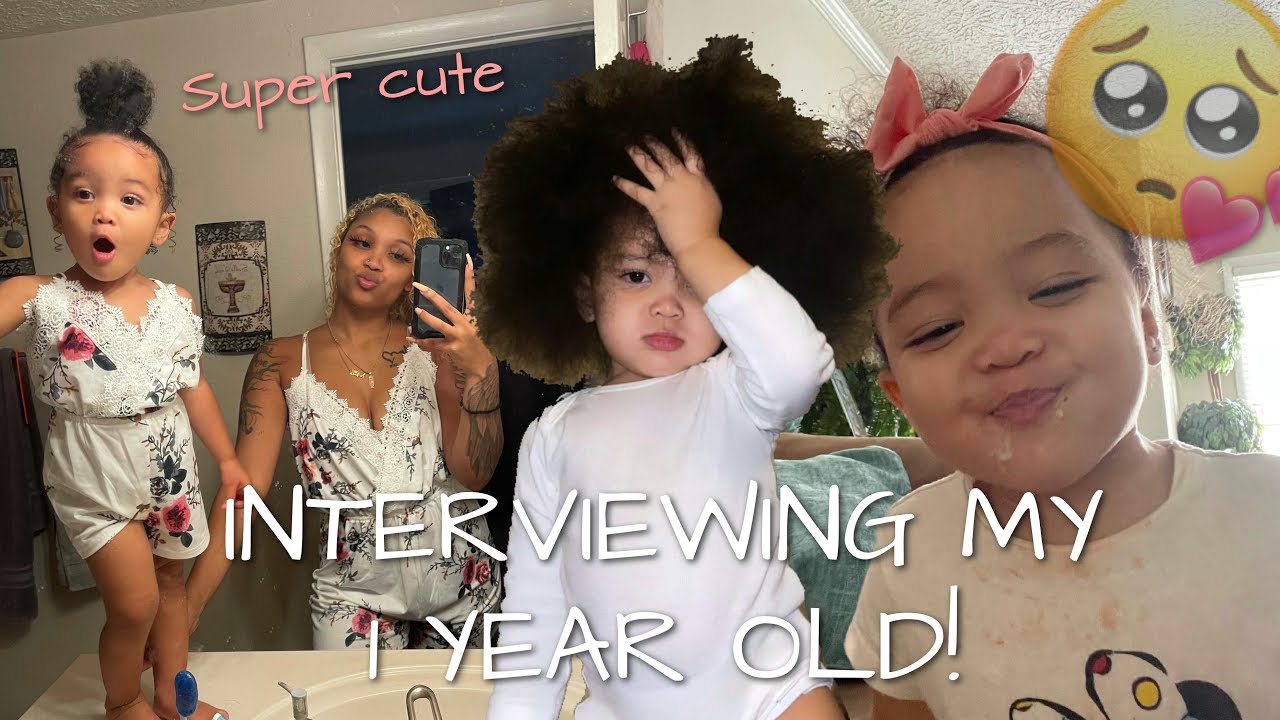 INTERVIEWING MY VERY TALKATIVE 1 YEAR OLD! SUPER CUTE | Itstammaria |