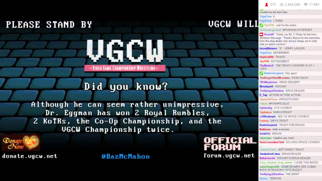 VGCW END GAME X - 00 : Fun Facts