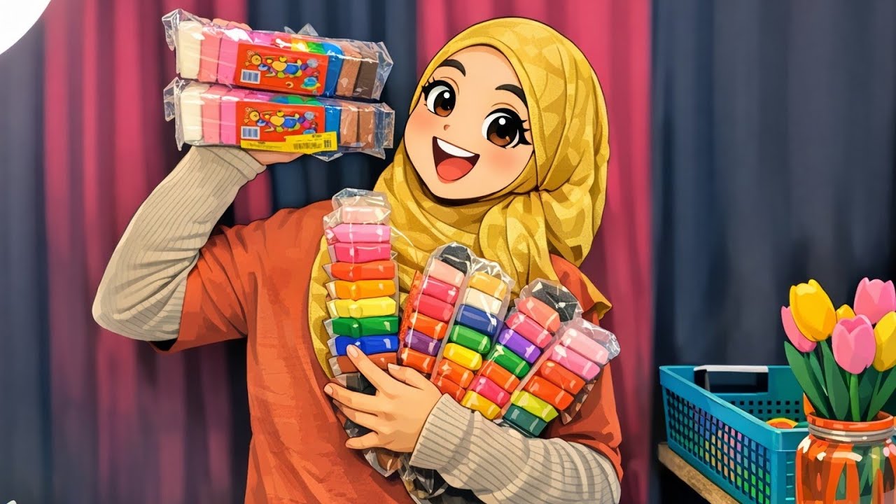 ক্লে দিয়ে জিনিস বানাতে বানাতে আড্ডা 🙋‍♀️😲 #diy #clay #art