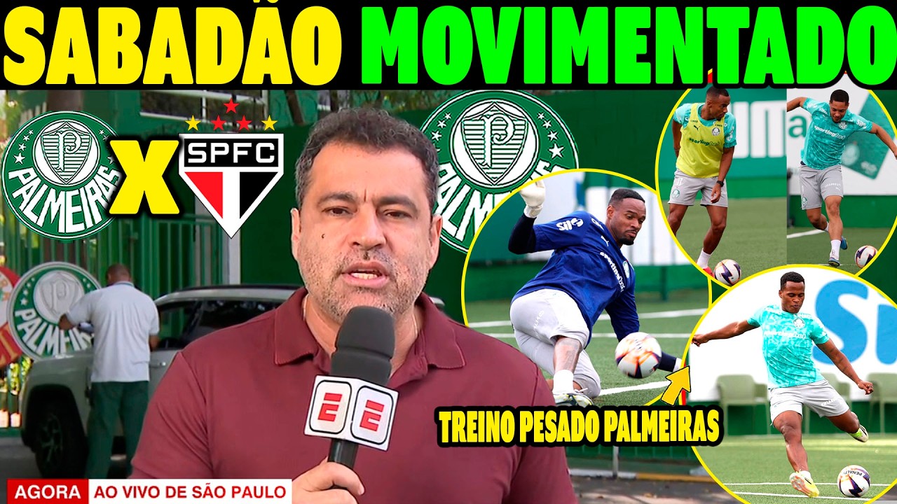 AGORAA! SABADÃO DE EXCELENTE NOTICIAS PALMEIRAS! NICOLETTI TROUXE NOTICIAS DO PALMEIRAS HOJE!