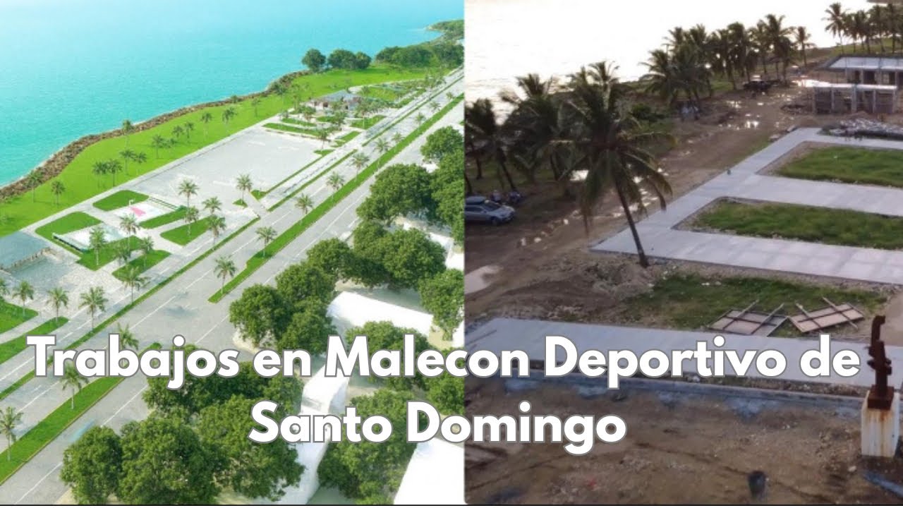 Así van los trabajos en Malecón Deportivo de Santo Domingo 