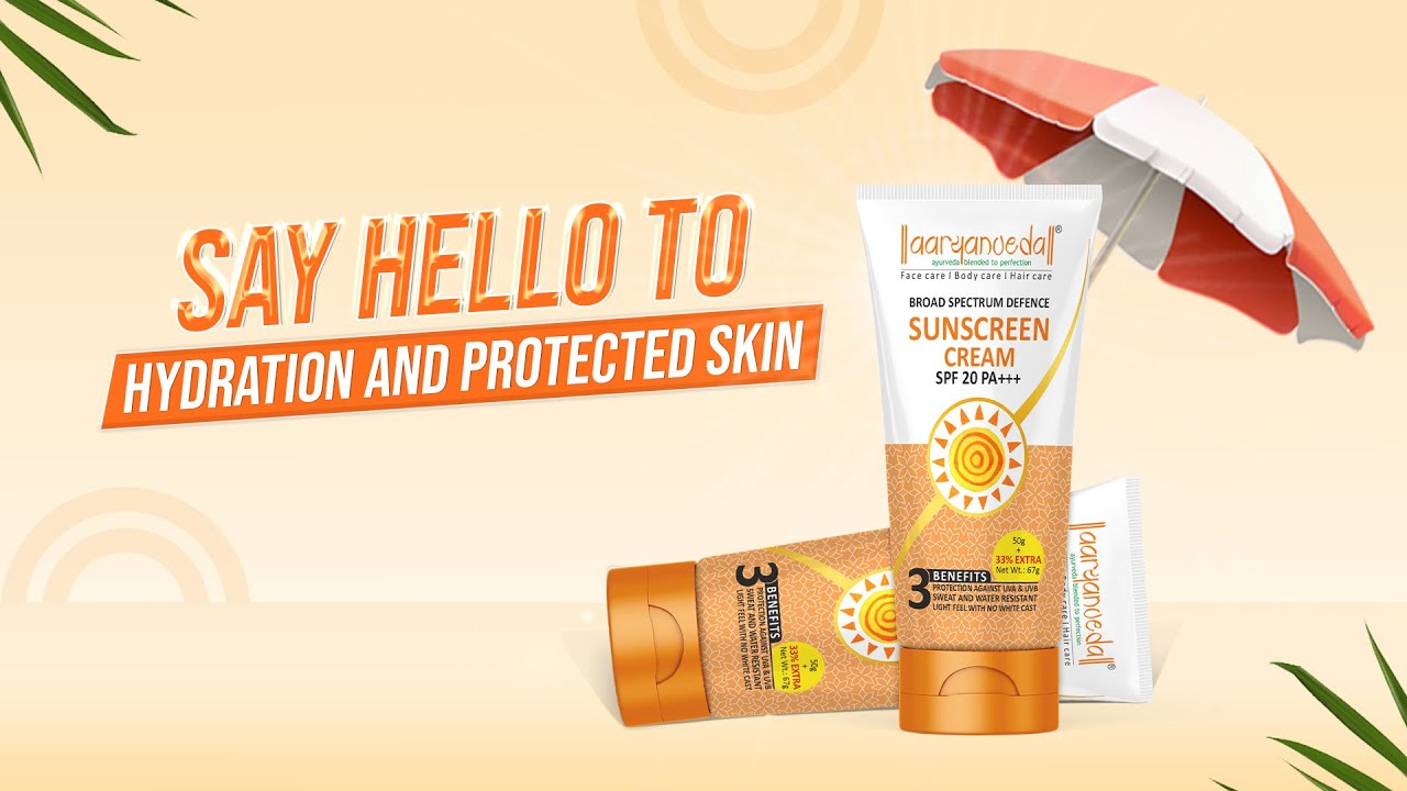 Aaryanveda Sunscreen Cream - SPF 20 PA+++