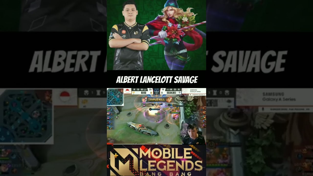 RRQ Albert lancelot savage moment🔥 #rrqalbert #lancelot #mlbb #shorts