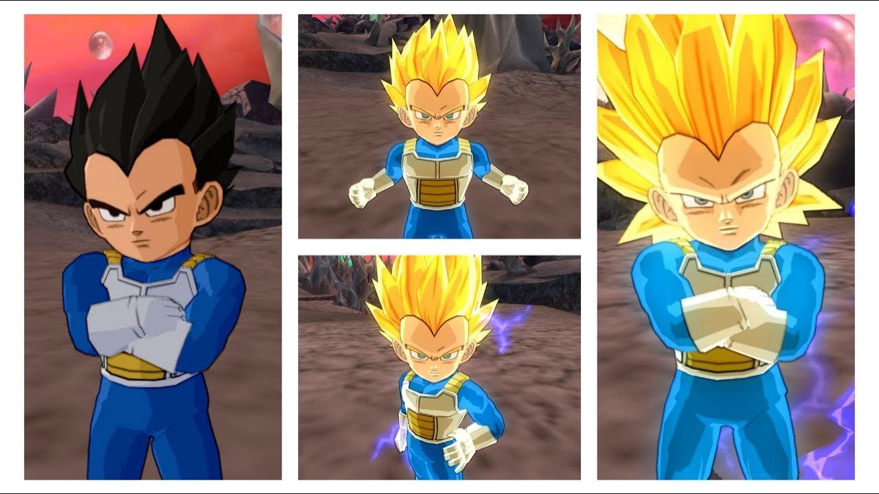 【MOD】Vegeta Mini (All Forms) + Download【DBZ BT3】