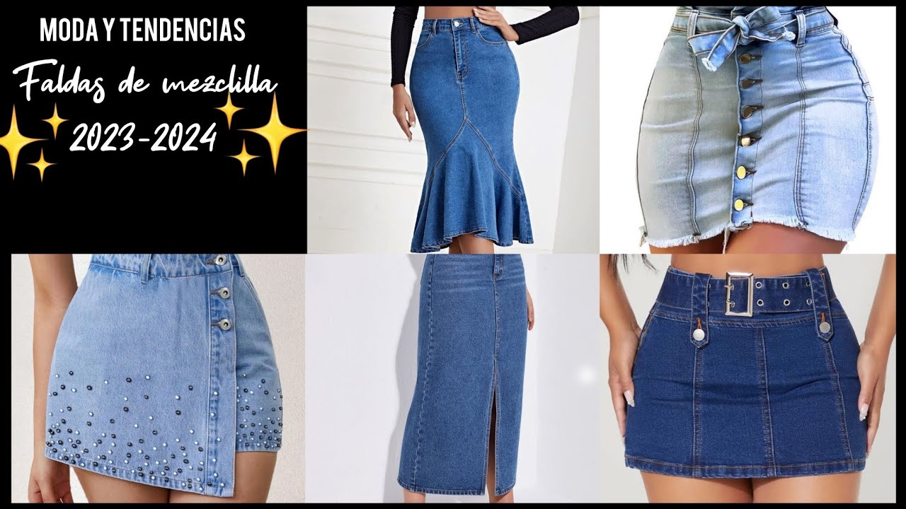 FALDAS DE MEZCLILLA 2023-2024 #MODAYTENDENCIA #ideasoutfits #moda2023 #moda2023mujer #tendencia2023