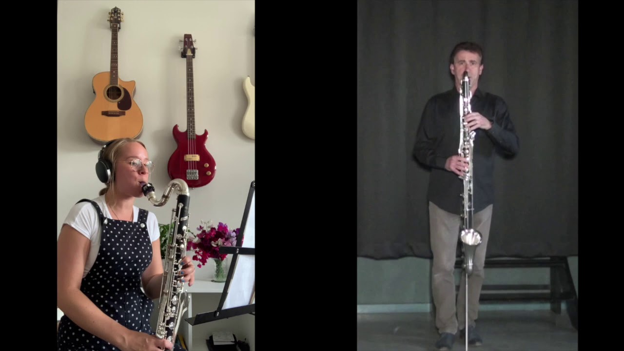 Bach bass clarinet duet: Prelude BWV.847 (Stephan Vermeersch challenge)
