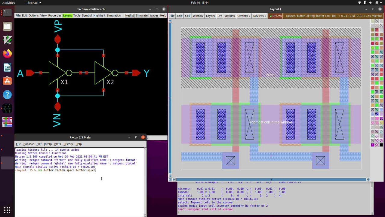 Layout Versus Schematic Tutorial Using Netgen