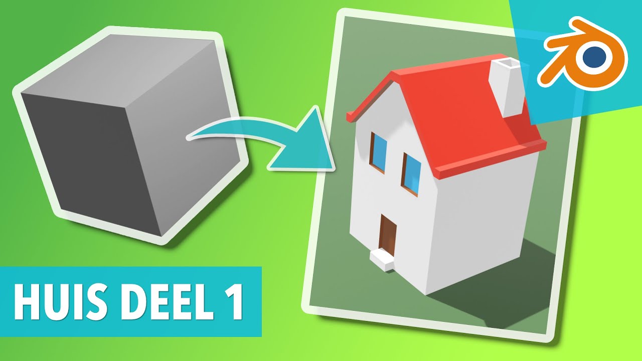 🇳🇱 #4 - HUIS MODELLEREN DEEL 1/3 - Blender 2.8 tutorial Nederlands