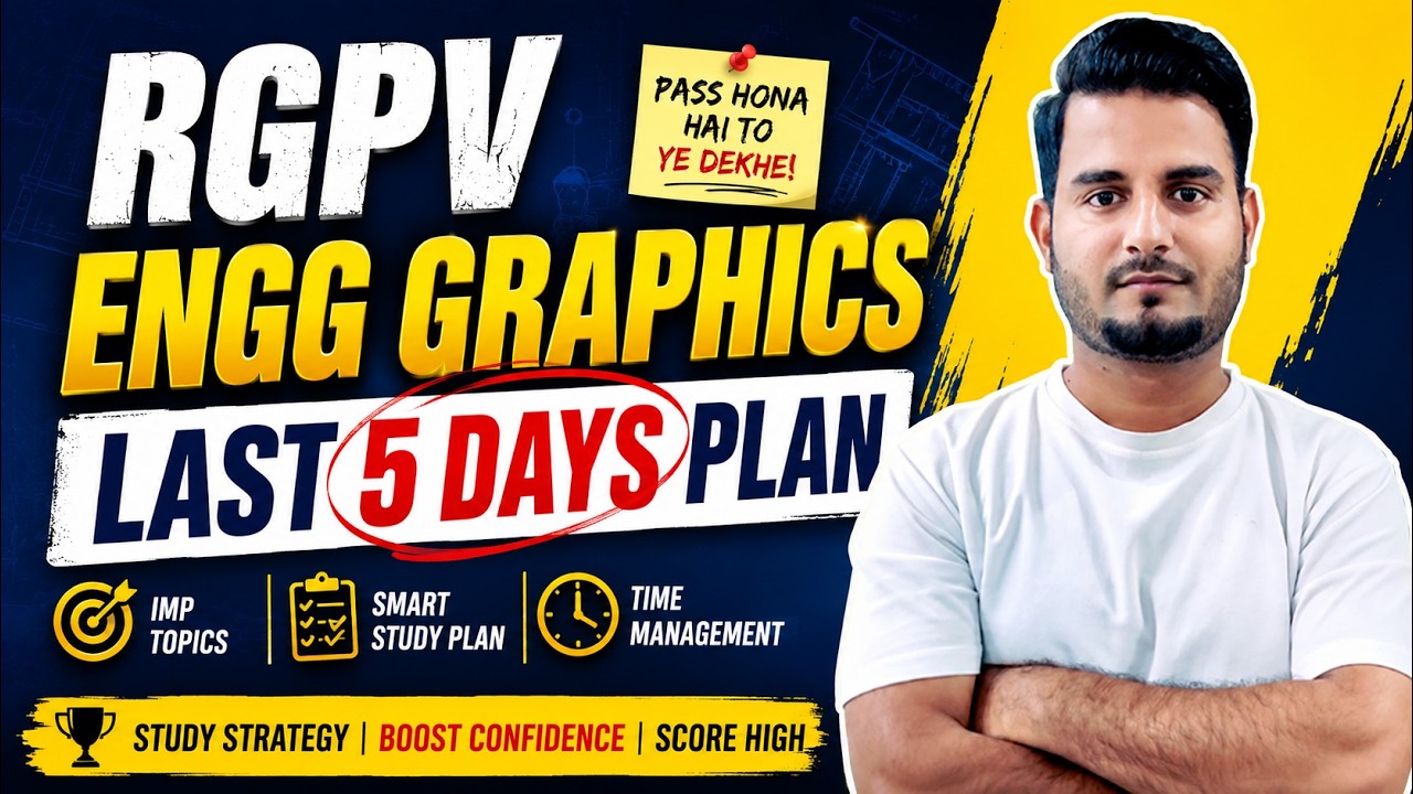 RGPV Engineering Graphics Last 5 Days Plan