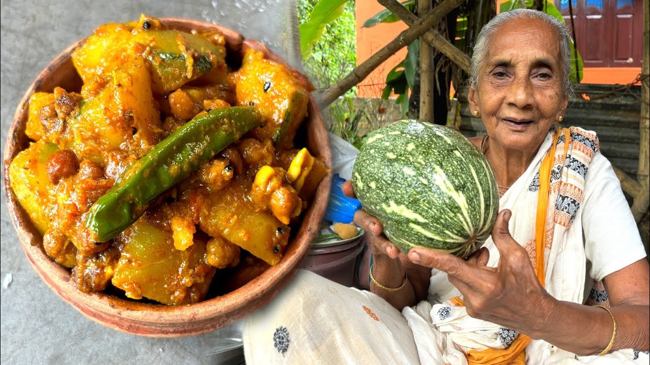 সম্পূর্ণ নিরামিষ কুমড়োর ছক্কা রেসিপি। kumror chokka recipe in Bengali।Bengali traditional recipe