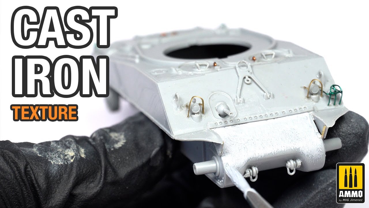 How to create cast iron texture on your scale models