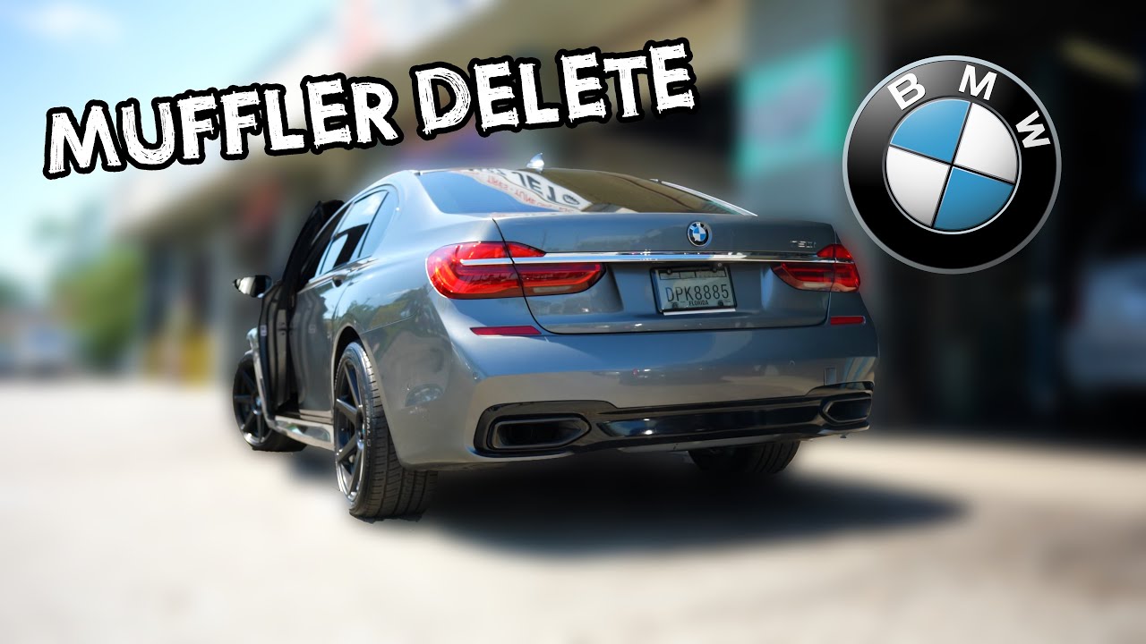 Удалить глушитель BMW 750i для модернизации выхлопной системы | V8 Twin Turbo