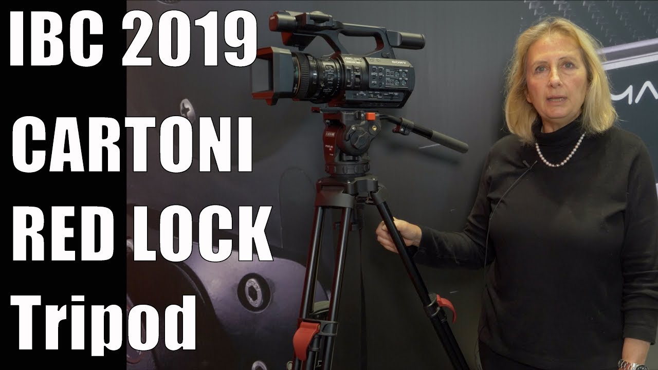 Cartoni RED LOCK Tripod with 75/100mm Base // IBC 2019