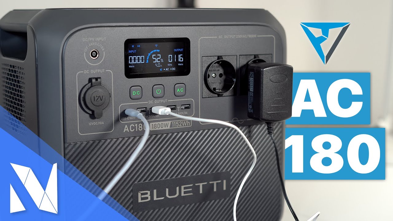 BLUETTI AC180 - 1.152Wh Powerstation f&uuml;r unterwegs & im Notfall!  | Nils-Hendrik Welk
