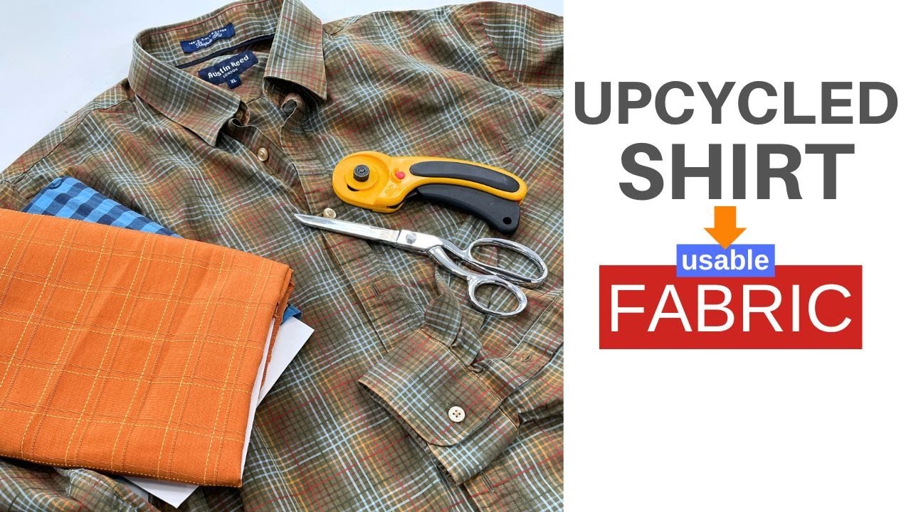 How To Upcycle Dress Shirts Into Quality Fabric | Thrifting Tips and Tricks