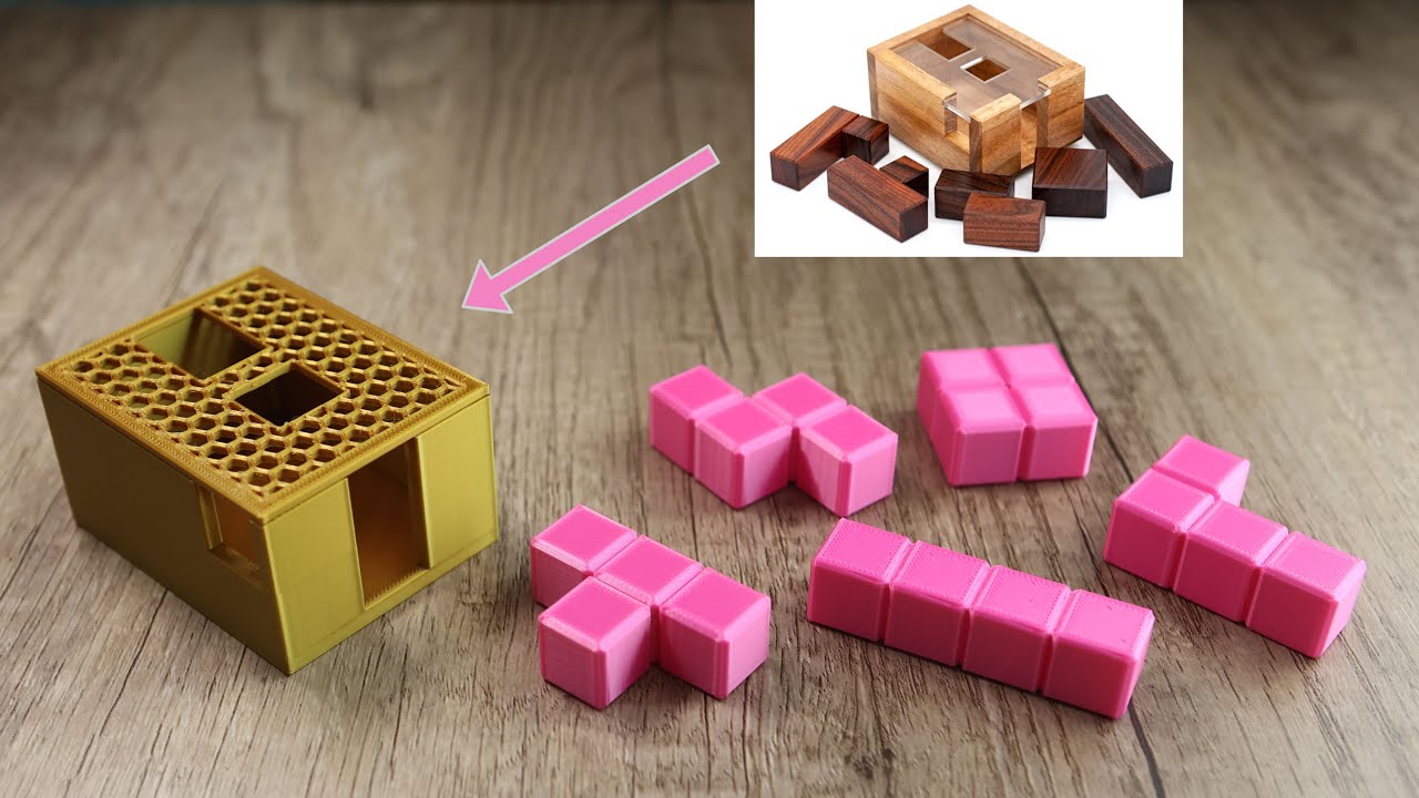 Modelling, 3D printing and solving a Top 10 packing puzzle - Bonbon by Frederic Boucher